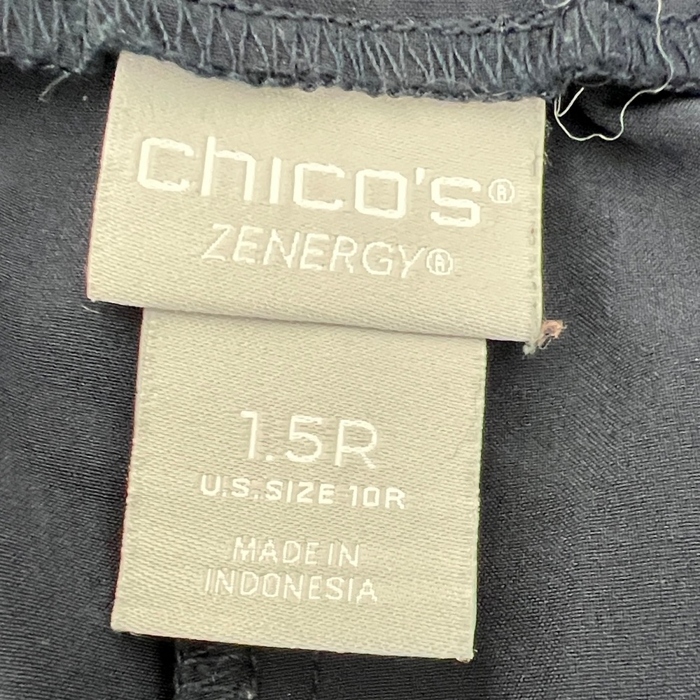 Chico's Navy Blue Joggers Size 1.5 (10R)Casual Comfort Pants β¨ππ€ - Picture 3 of 6